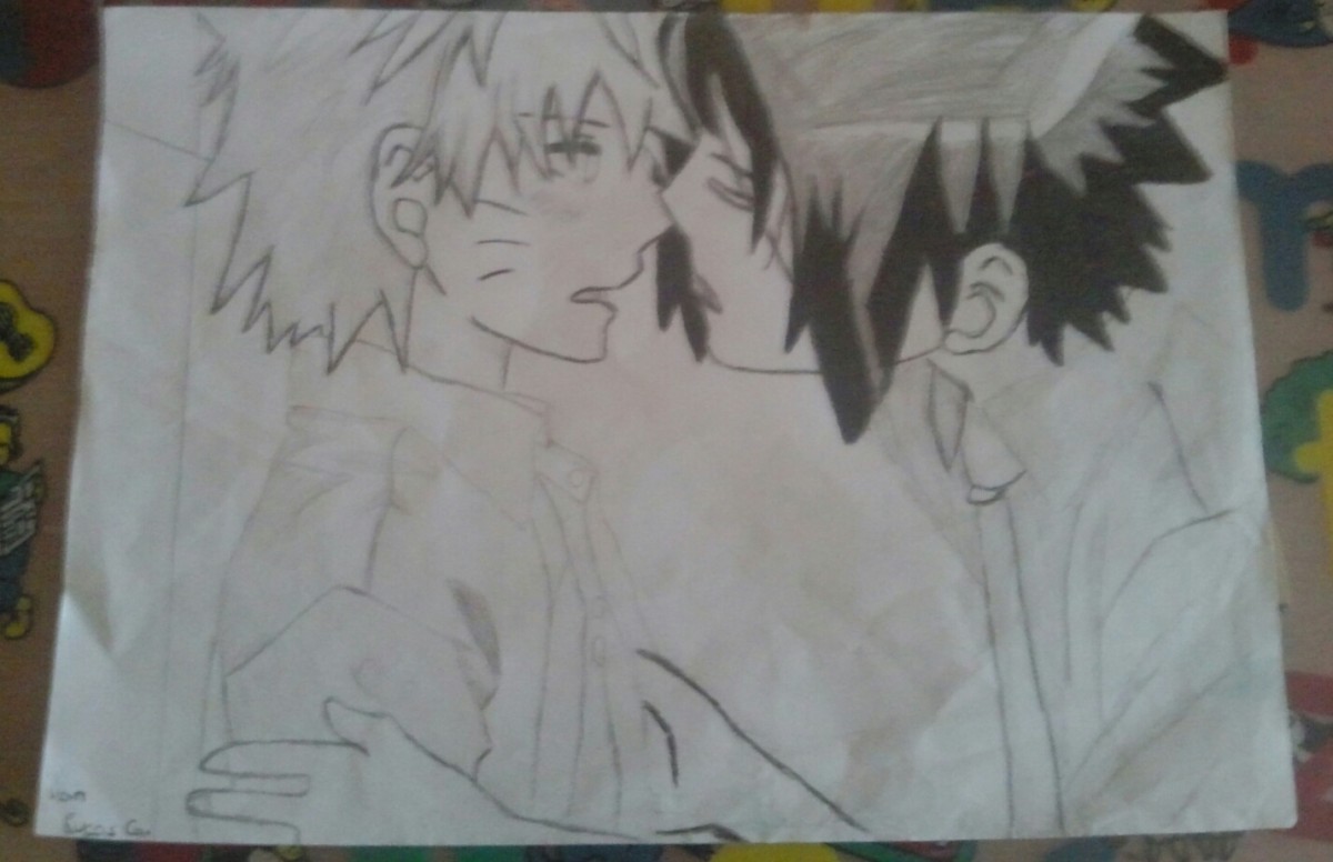 Sasuke kiss Naruto <3