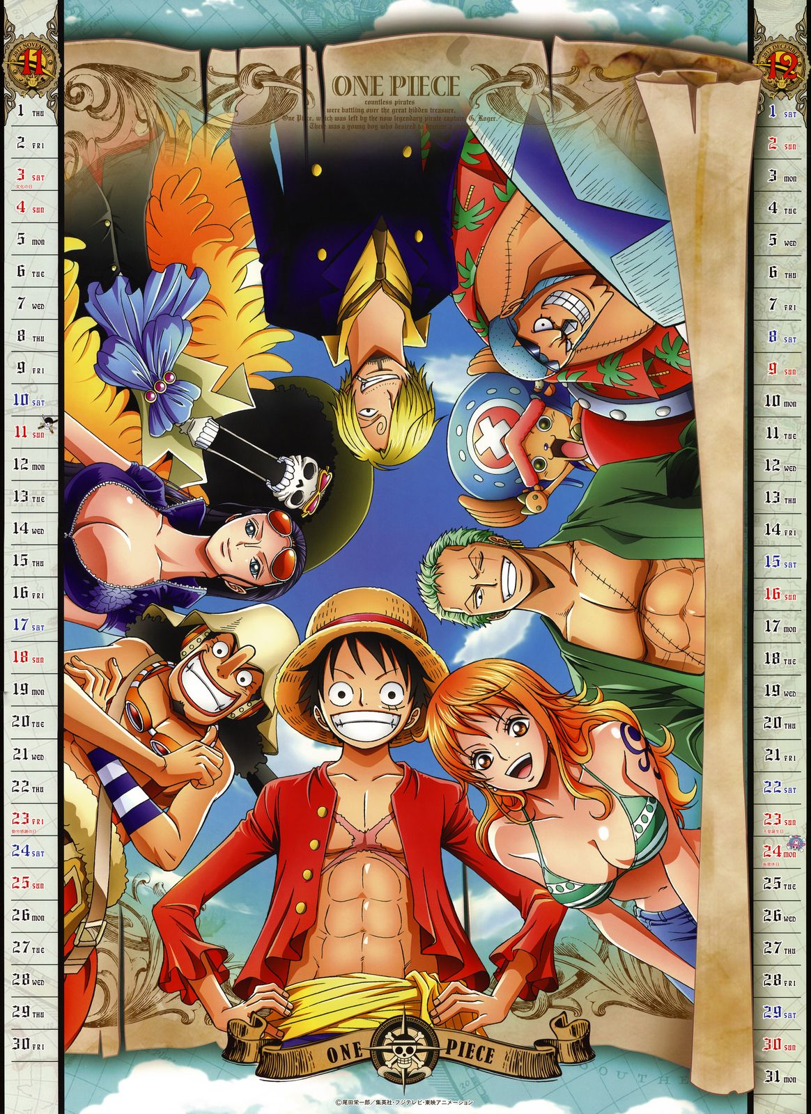 One Piece Kalender 2012 November - Dezember